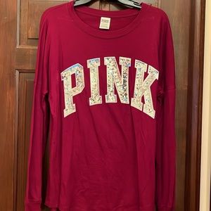 Victoria Secret PINK Bling Long Sleeve Top